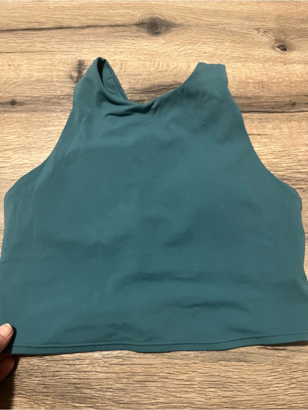 Athleta Women’s Sleeveless Crop athletic  Tank Top - Teal, size  S (no tag)